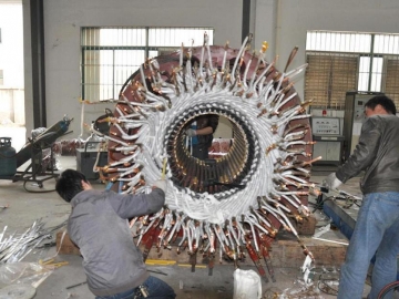電機由于軸承轉動不靈活造成電機端蓋軸承座孔變大的解決方法