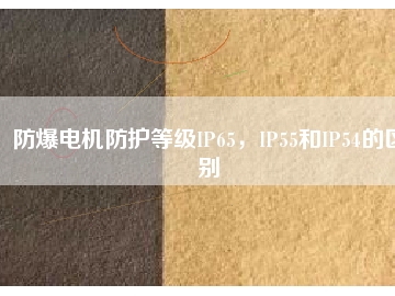 防爆電機(jī)防護(hù)等級(jí)IP65，IP55和IP54的區(qū)別
