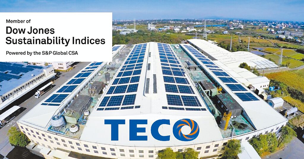 東元電機已連續(xù)三年入選DJSI道瓊永續(xù)指數(shù)新興市場類別，更三度列入國際永續(xù)評比機構(gòu)標(biāo)準(zhǔn)普爾（S&P Global）永續(xù)年鑑。圖／東元電機提供